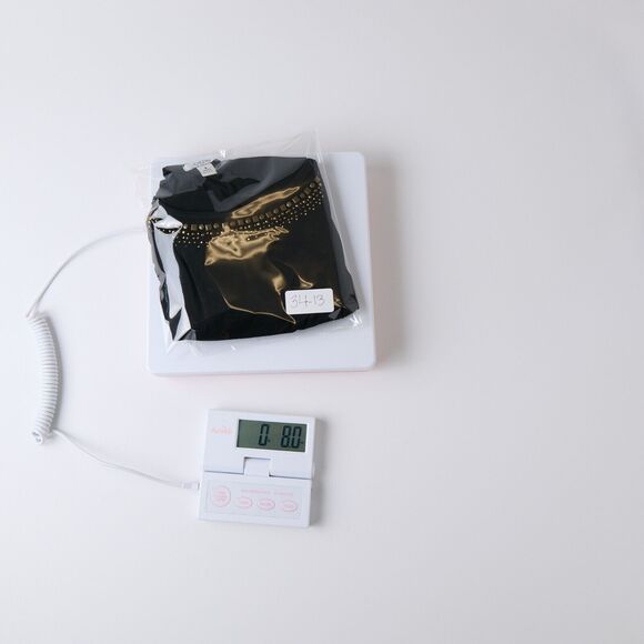 Vintage Cache Womens S Going Out Top Black Embellished Tunic Y2K Clubwear Glam - Picture 11 of 11